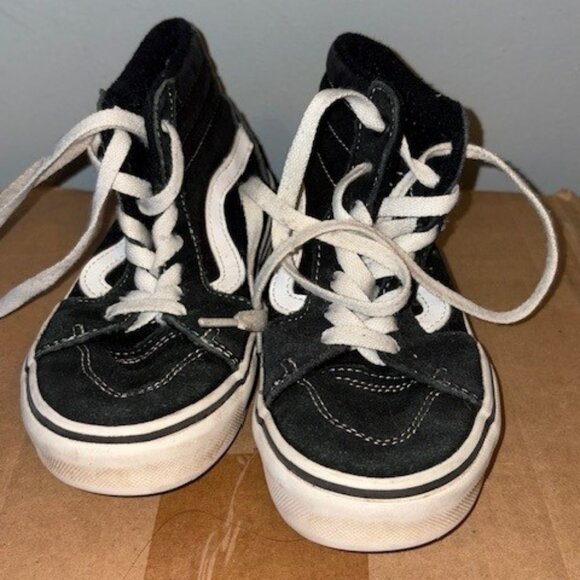 Kids Vans High Top Sneakers Size 1 - Picture 1 of 6
